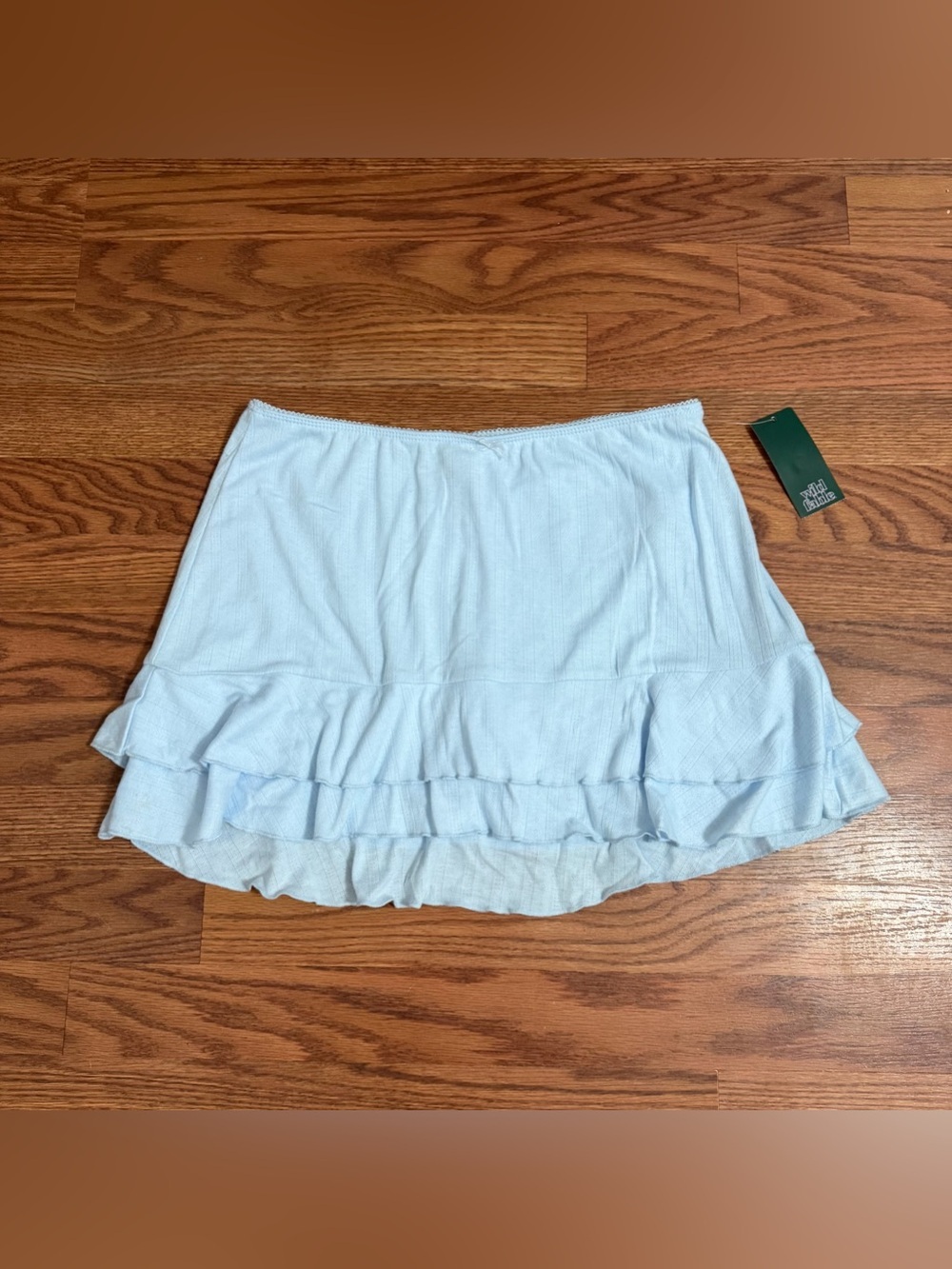 Wild Fable blue tiered ruffle mini skirt - Picture 3 of 4